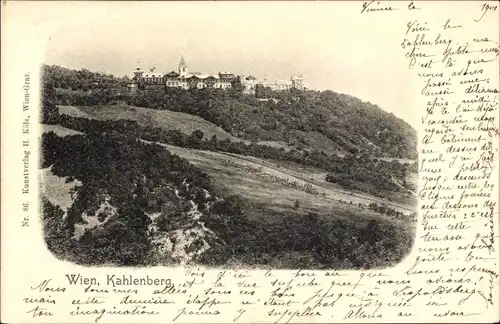 Ak Wien 19 Döbling Österreich, Kahlenberg