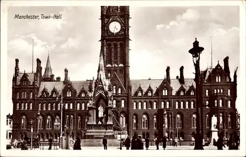 Ak Manchester England, Rathaus