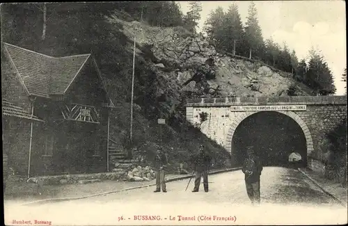 Ak Vosges de Bussang, Der Tunnel