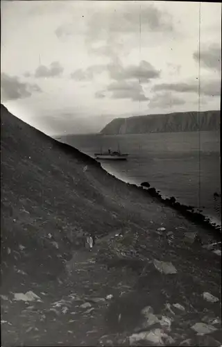 Ak Hammerfest Norwegen, Dampfer
