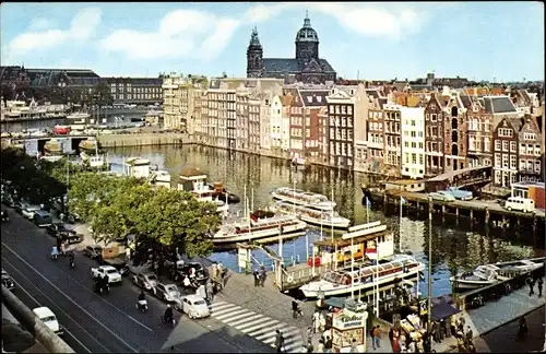 Ak Amsterdam Nordholland Niederlande, Reederij Plas, Rondvaartboot