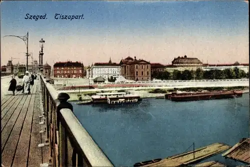 Ak Szeged Segedin Ungarn, Tiszapart