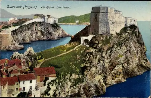 Ak Ragusa Dubrovnik Kroatien, Tvrdjava Lovrienac
