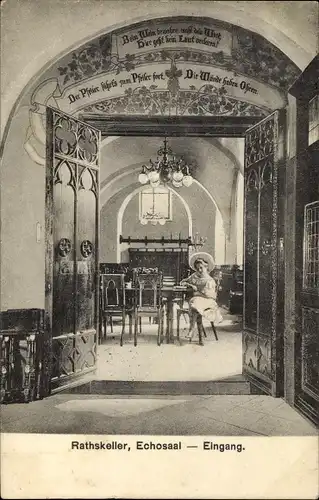 Ak Hansestadt Bremen, Ratskeller, Echosaal