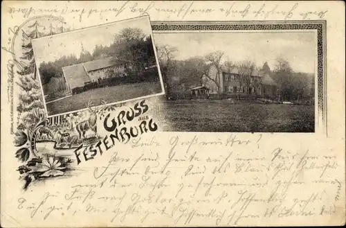 Ak Festenburg Altenau Schulenberg Clausthal Zellerfeld im Oberharz, Ortsansicht