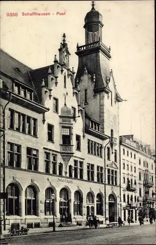 Ak Schaffhausen am Rhein Schweiz, Post