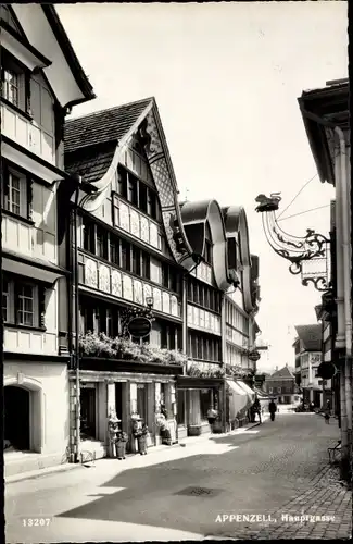 Ak Appenzell Stadt Kanton Innerrhoden, Hauptgasse