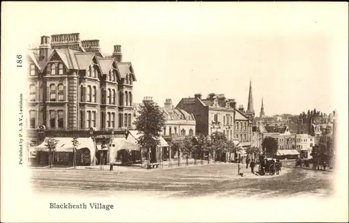 Ak Blackheath London England, Stadtansicht, Platz, Häuser