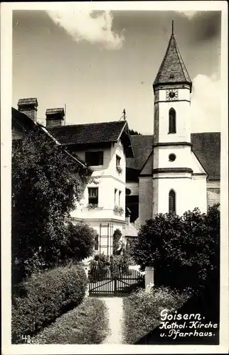 Ak Bad Goisern am Hallstättersee Oberösterreich, Katholische Kirche, Pfarrhaus