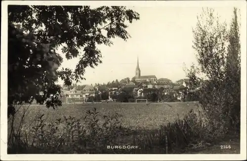 Foto Ak Burgdorf Kanton Bern Schweiz, Durchblick, Teilansicht