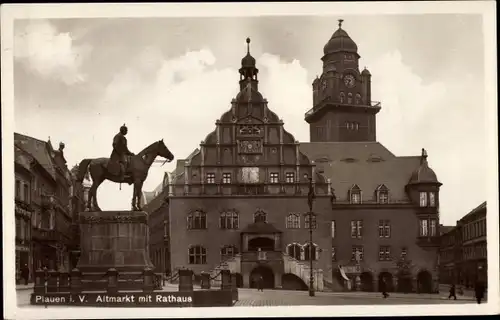 Ak Plauen im Vogtland, Altmarkt, Rathaus