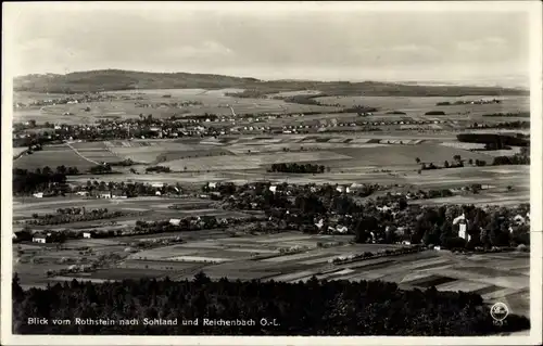 Ak Rothstein Rotstein Reichenbach in der Oberlausitz, Blick nach Sohland