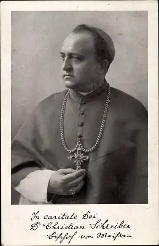 Foto Ak Christian Schreiber, Bischof von Meißen