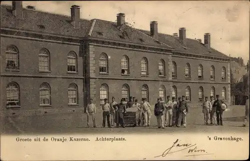 Ak 's Gravenhage Den Haag Südholland, Oranje Kazerne, Achterplaats