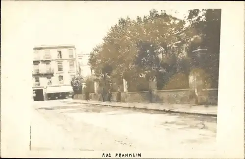 Foto Ak Paris XVI Passy, Rue Franklin, Straßenpartie