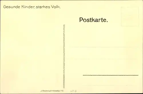 Künstler Ak Weizel, H., Margueritentag 1910, Gesunde Kinder, starkes Volk