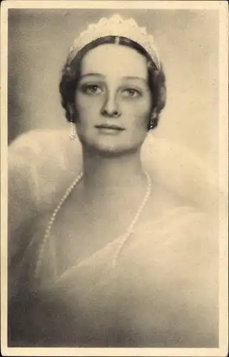 Ak Königin Astrid von Belgien, Portrait