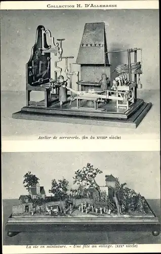 Ak Collection H. Aus Deutschland, Timabtier und Schlagzeuger, Wachspuppen