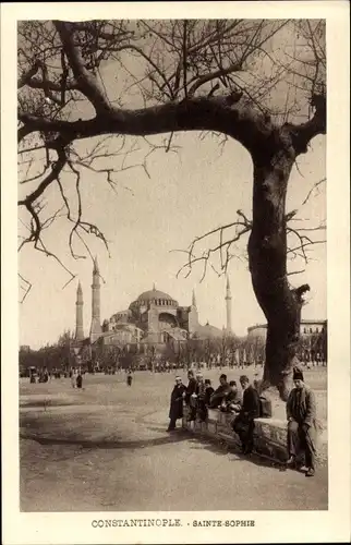 Ak Constantinople Istanbul Türkei, Sainte Sophie, Hagia Sophia