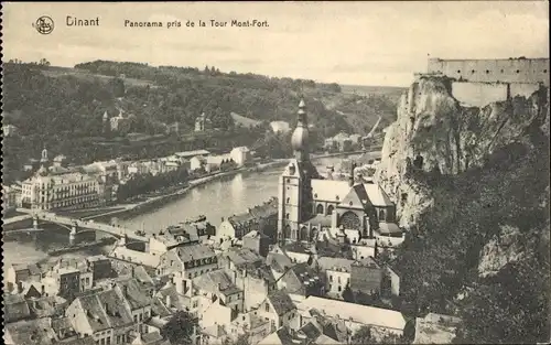 Ak Dinant Wallonien Namur, Panorama pris de la Tour Mont-Fort