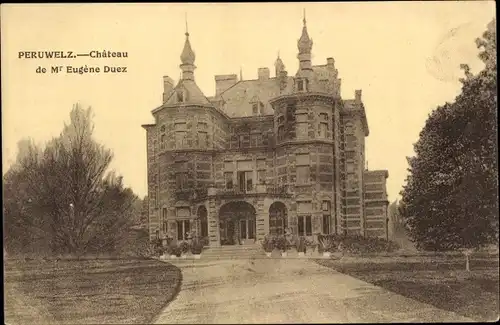 Postkarte Péruwelz Wallonie Hennegau, Chateau de Mr Eugene Duez