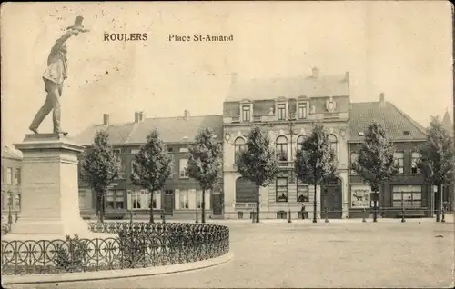 Ak Roeselare Roeselaere Rousselare Roulers Westflandern, Place St. Amand