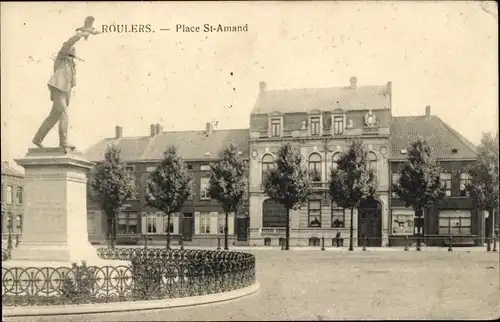 Ak Roeselare Roeselaere Rousselare Roulers Westflandern, Place St. Amand