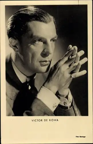 Ak Schauspieler Victor de Kowa, Portrait