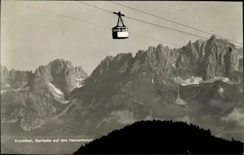 Ak Kitzbühel in Tirol, Seilbahn auf den Hahnenkamm