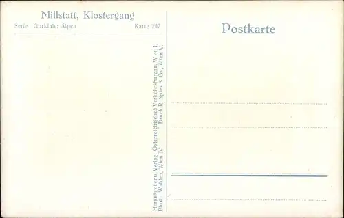 Ak Millstatt am See Kärnten, Klostergang
