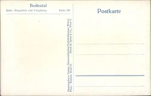 Ak Bodental Kärnten, Dorfpartie