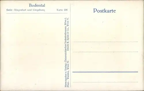 Ak Bodental Kärnten, Dorfpartie