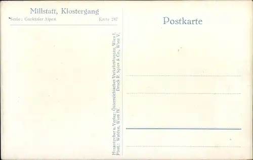 Ak Millstatt am See Kärnten, Klostergang