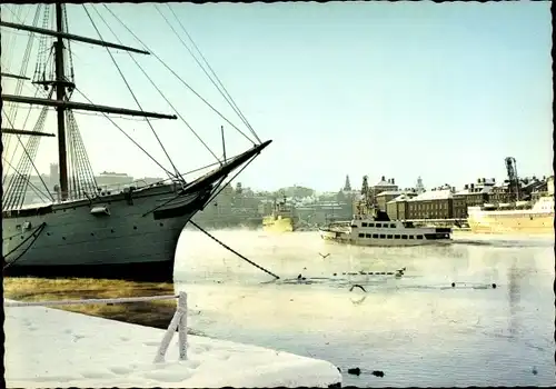 Ak Stockholm Schweden, Af Chapman, Segelschiff