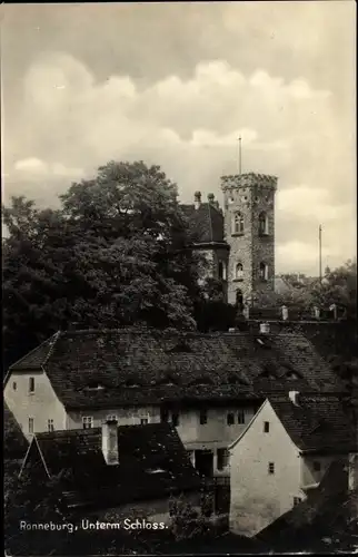 Ak Ronneburg in Thüringen, Unterm Schloss