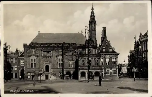 Ak Haarlem Nordholland Niederlande, Rathaus