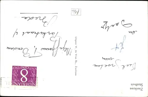 Ak Zierikzee Zeeland, Teilansicht vom Rathaus