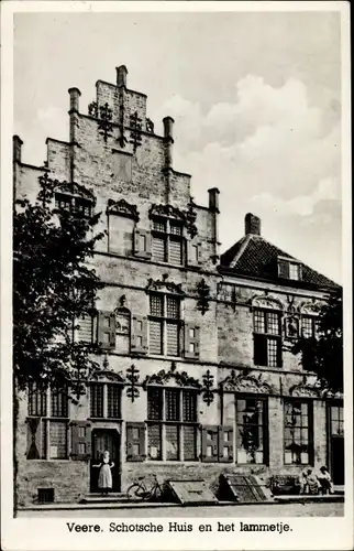 Ak Veere Zeeland Niederlande, Schottisches Haus und das Lamm