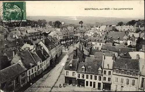 Ak Montreuil sur Mer Pas de Calais, Panoramablick