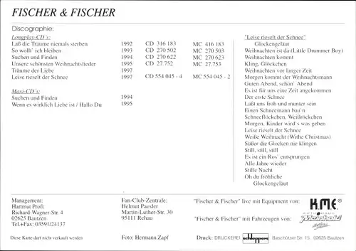 Ak Musikgruppe Fischer & Fischer, Sänger, Gitarre