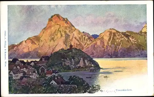 Ak Traunkirchen am Traunsee Oberösterreich, Panorama