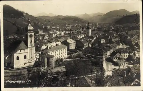 Ak Waidhofen an der Ybbs in Niederösterreich, Ortsansicht, Kirche