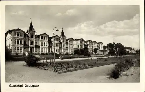 Ak Ostseebad Zinnowitz auf Usedom, Teilansicht