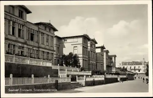 Ak Ostseebad Zinnowitz auf Usedom, Strandpromenade, Gaststätte Seeblick