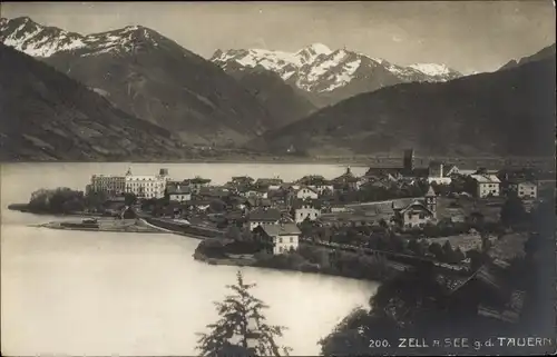 Ak Zell am See in Salzburg, A.D. Tauern, Panorama