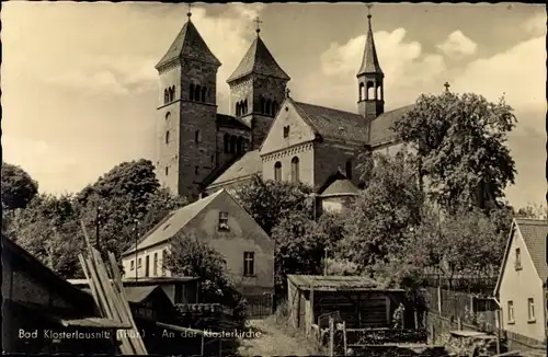 Ak Bad Klosterlausnitz in Thüringen, An der Klosterkirche