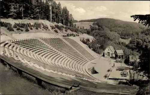 Ak Steinbach Langenbach Schleusegrund in Thüringen, Naturtheater Deutsch Sowjetische Freundschaft