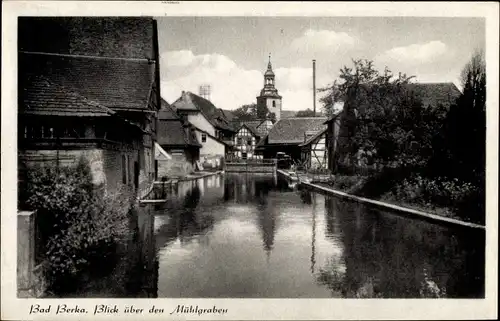 Ak Bad Berka in Thüringen, Mühlgraben