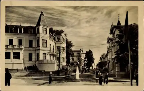 Ak Seebad Bansin, Seestraße, Ecke Stalinstraße, Ferienheim Julian Marchlewski