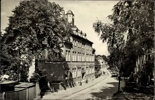 Ak Lichtentanne Sachsen, Rathaus, Straßenpartie